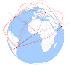 GeoSpline - draggable-globe